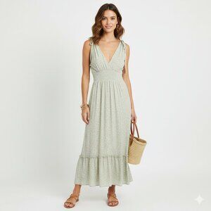 *DEX Green Floral Maxi Dress